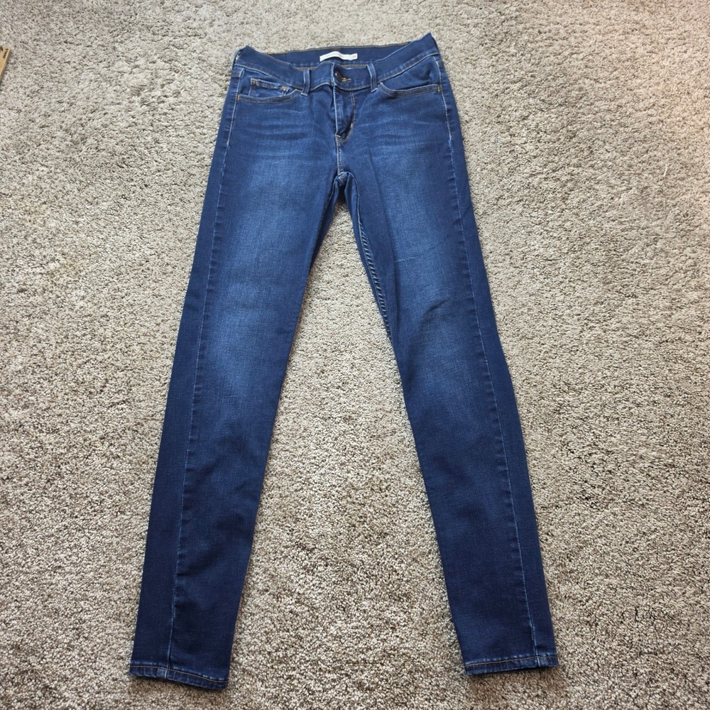 Levis 710 Super Skinny Jeans Womens 28 Dark Wash Stretch Denim 17780-0016 Indigo